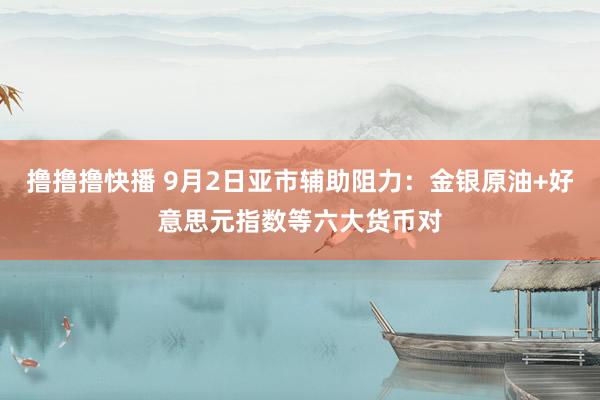 撸撸撸快播 9月2日亚市辅助阻力：金银原油+好意思元指数等六大货币对