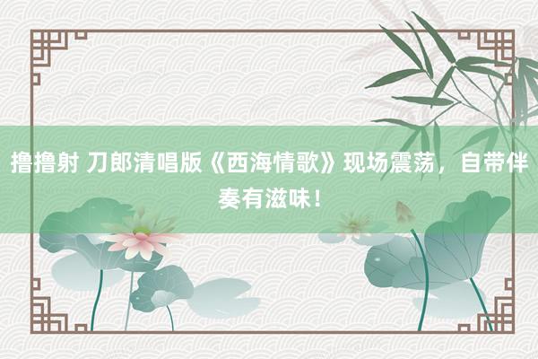 撸撸射 刀郎清唱版《西海情歌》现场震荡，自带伴奏有滋味！
